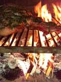 Cordero a la provenzal ahumado y flambeado