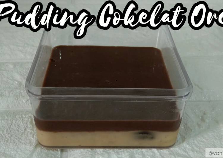 Pudding Cokelat Oreo