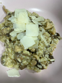 Una foto de Arroz con champiñones/setas y pollo - Thermomix