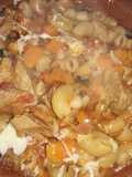 Guiso de carne y pasta seca