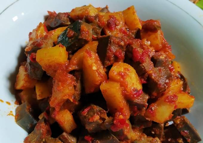 Cara Membuat 181. Sambal Goreng Hati Sapi dan Kentang - ala Mamah Afa Irit Anti Gagal