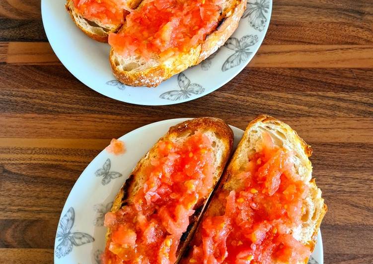 Pan con tomate a MI manera🍞🍅