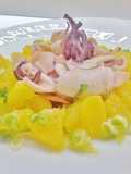 Calamari con insalata di arance