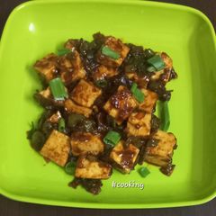 A picture of Paneer Schezwan Dry Quick and Temting Chinese Starter.