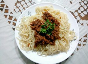 صورة لوصفة سباجيتي بولونيز