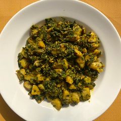 A picture of Methi Aloo.