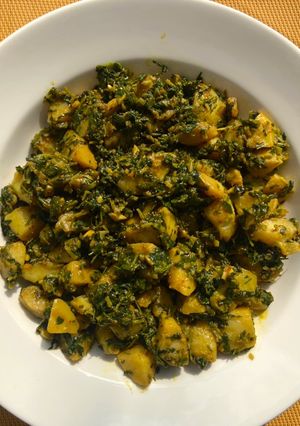 A picture of Methi Aloo.