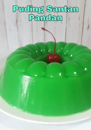 Foto resep Puding Santan Pandan