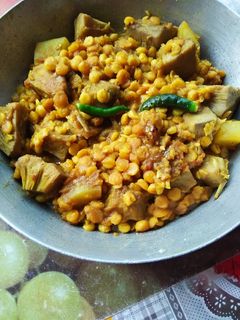এঁচোড় দিয়ে ছোলার ডাল রেসিপির প্রধান ছবি