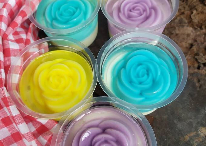 Cara bikin Puding kaca mawar Cara bikin Puding kaca mawar