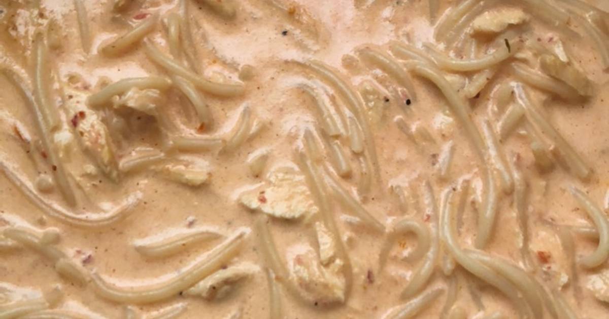 Pasta con pollo al chipotle con crema y queso Receta de Elsita MikeFly