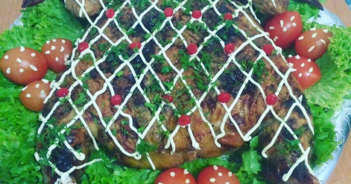 Фаршированная курица без костей — пошаговый рецепт с фото и видео