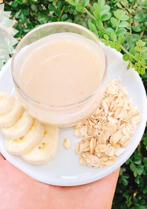 Hình của món Ăn dặm - Sữa yến mạch chuối.