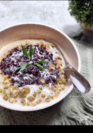 Foto resep Bubur kacang ijo ketan item khas Madura