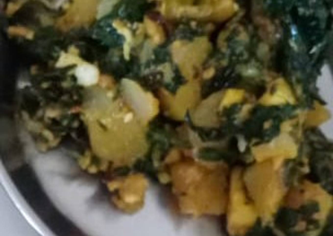 Palak panner bhurji