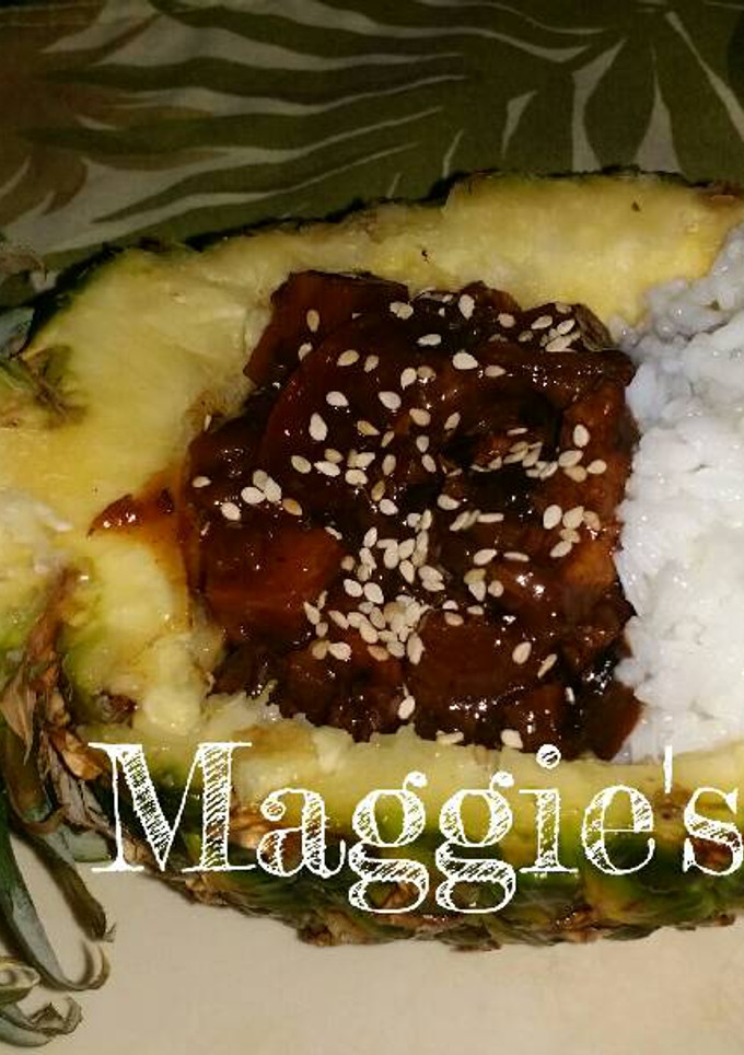 Una foto de Pechuga de pollo en salsa Teriyaki