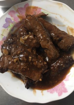 Hình của món Bò cuộn sốt coca.