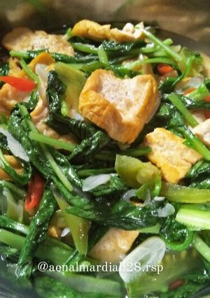 Foto resep Tumis Tahu Sawi Hijau