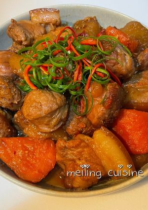 蒜香五花腱子肉 的食譜成品照片