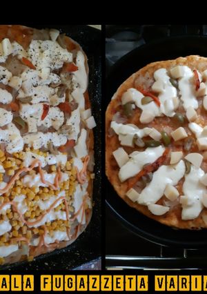 Una foto de Pizzas caseras ala fugazzeta Variadas🍴🍻