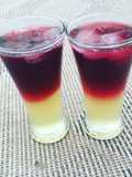 Pineapple and hibiscus lemonade