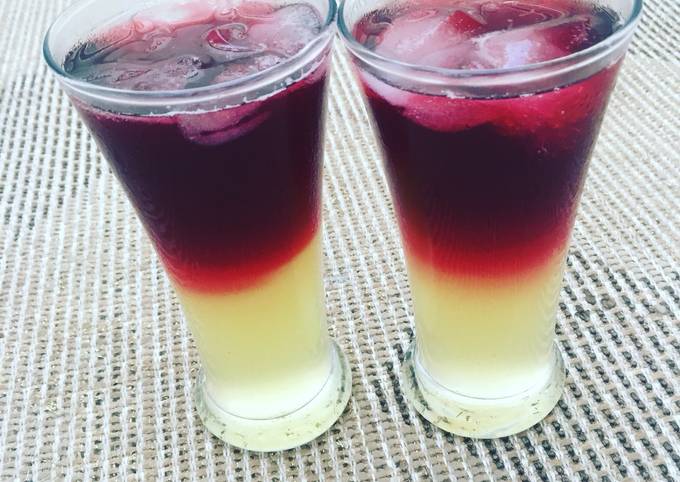 Steps to Make Quick Pineapple and hibiscus lemonade
