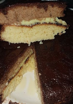 Una foto de Panetela doble tentación (bizcocho de vainilla y chocolate)