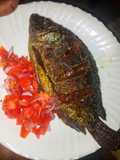 Fried Nile perch with kachumbari #themechallenge
