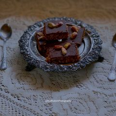 Chocolate Hazelnut Burfi A picture of Chocolate Hazelnut Burfi.