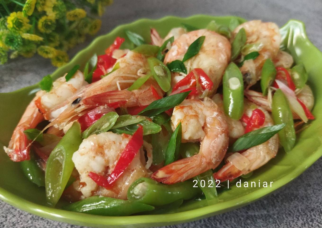 Udang Buncis Saus Tiram