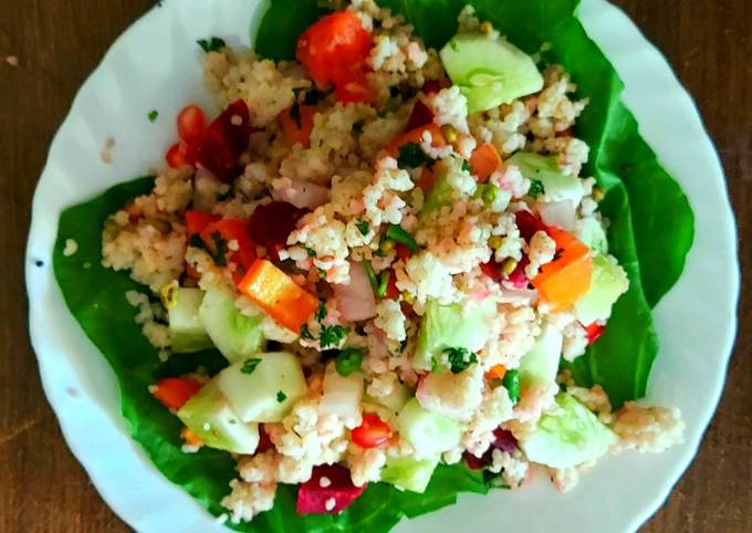 Steps to Make Award-winning Barnyard Millet Summer Salad