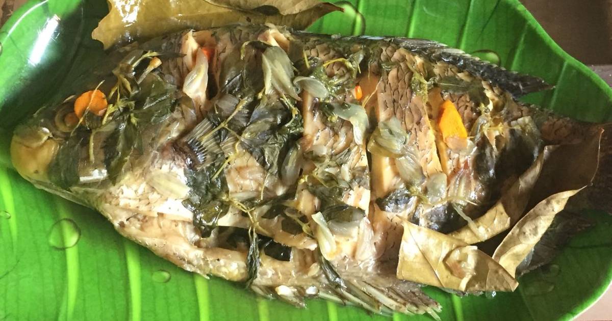 Resep Pepes ikan gurame daun kemangi oleh Nina Nurmala 