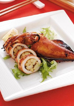 芥香蘋果釀花枝 的食譜成品照片