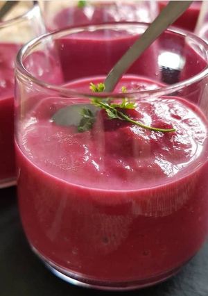 Une photo de Velouté de betterave