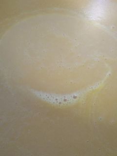 Una foto de Crema de calabaza y pera