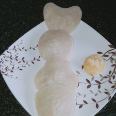 A picture of Jack fruit idli.