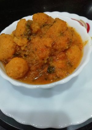 A picture of Besan Mongra Curry.