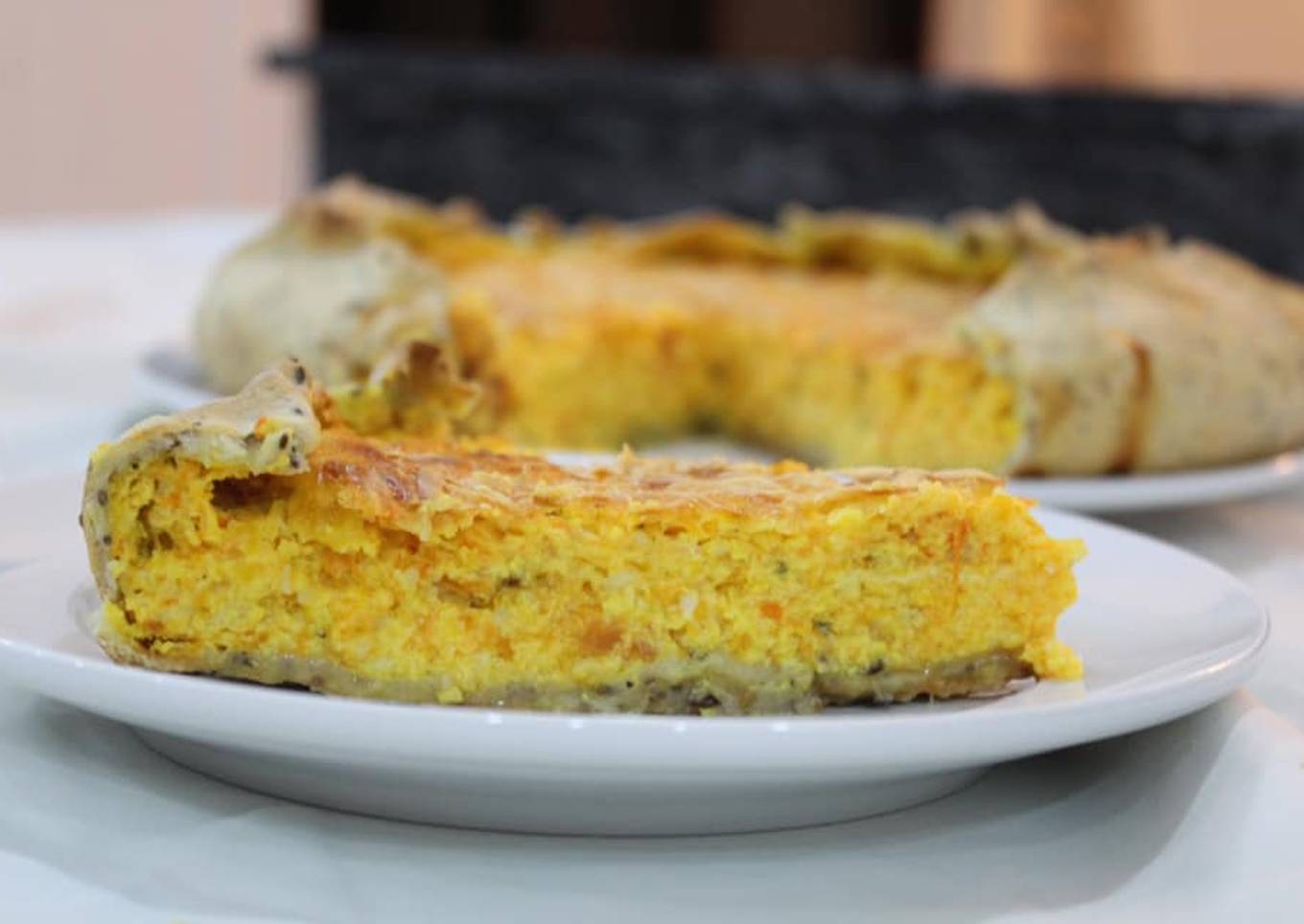 Tarta de choclo, calabaza y zanahoria