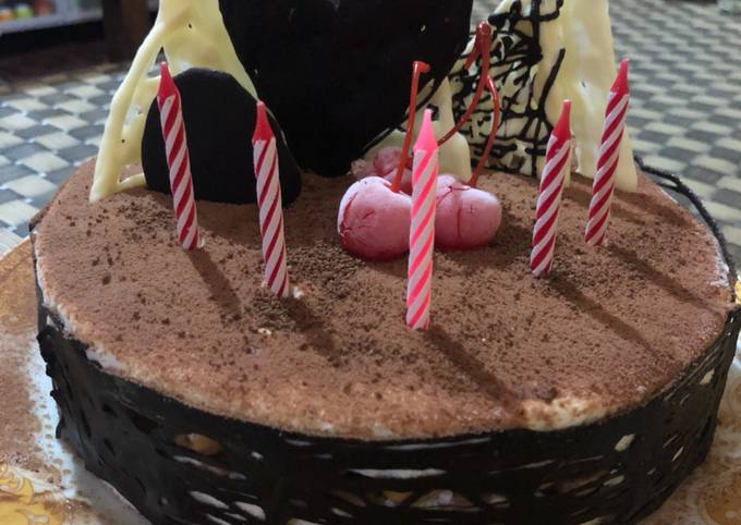 Resep Tiramissu B’Day Tart (halal) non wine n rhum Anti Gagal