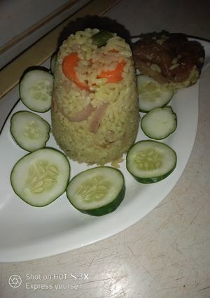 A picture of Pineapple Fried Rice#Abujamoms #Abjmoms.