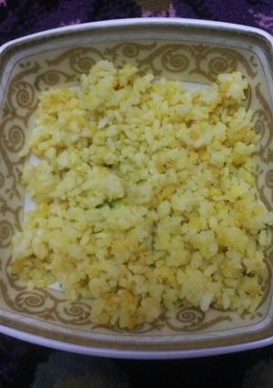 صورة لوصفة رز بعدس اصفر