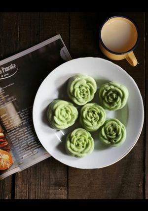 Foto resep Bolu kukus Mawar Pandan