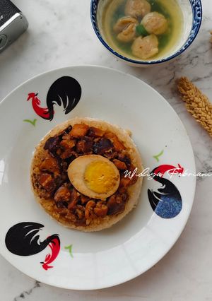 Foto resep Nasi Tim Ayam Jamur