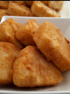 A picture of Fried Ugali Nuggets.