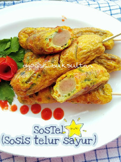 Foto resep SosTel "sosis telur sayur"