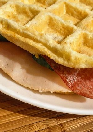 🧇 Sajtos keto gofri recept fotója