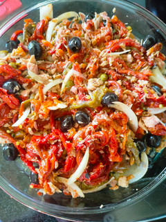 Una foto de Ensalada de pimientos asados "huerta"