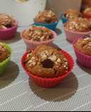 Muffins saludables con almendras y chips de chocolate