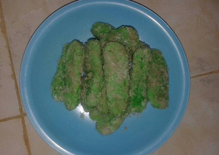 Kue getas atau kemplang ijo