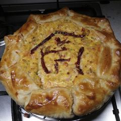 A picture of Mediterranean Fish Pie.